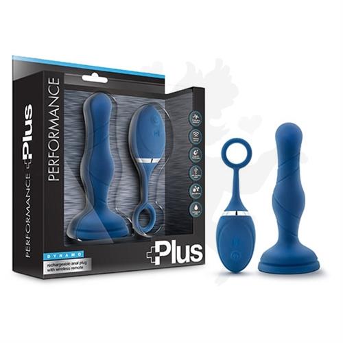 Plug anal con vibracion control inalambrico y carga usb
